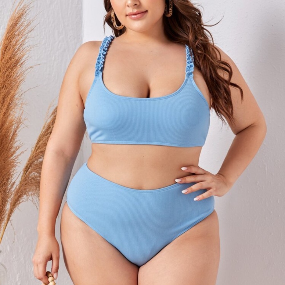 Blue swim suit set